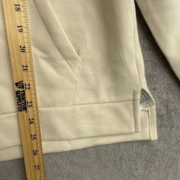 NEW Puma Women's M Fleece Hoodie Beige Pullover Sweatshirt  G1402 - Picture 6 of 13